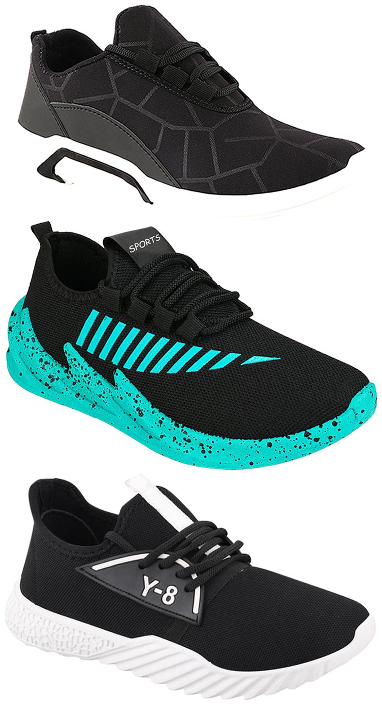 

Birde Men Multi-Color Casual Shoes - BRD-300-BLK-324-SGRN-378