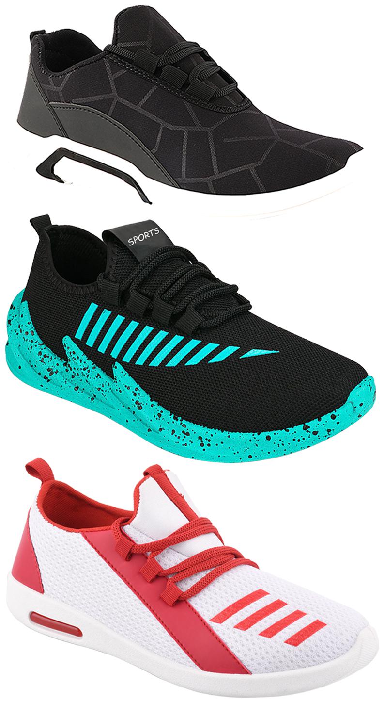 

Birde Men Multi-Color Casual Shoes - BRD-300-BLK-324-SGRN-374