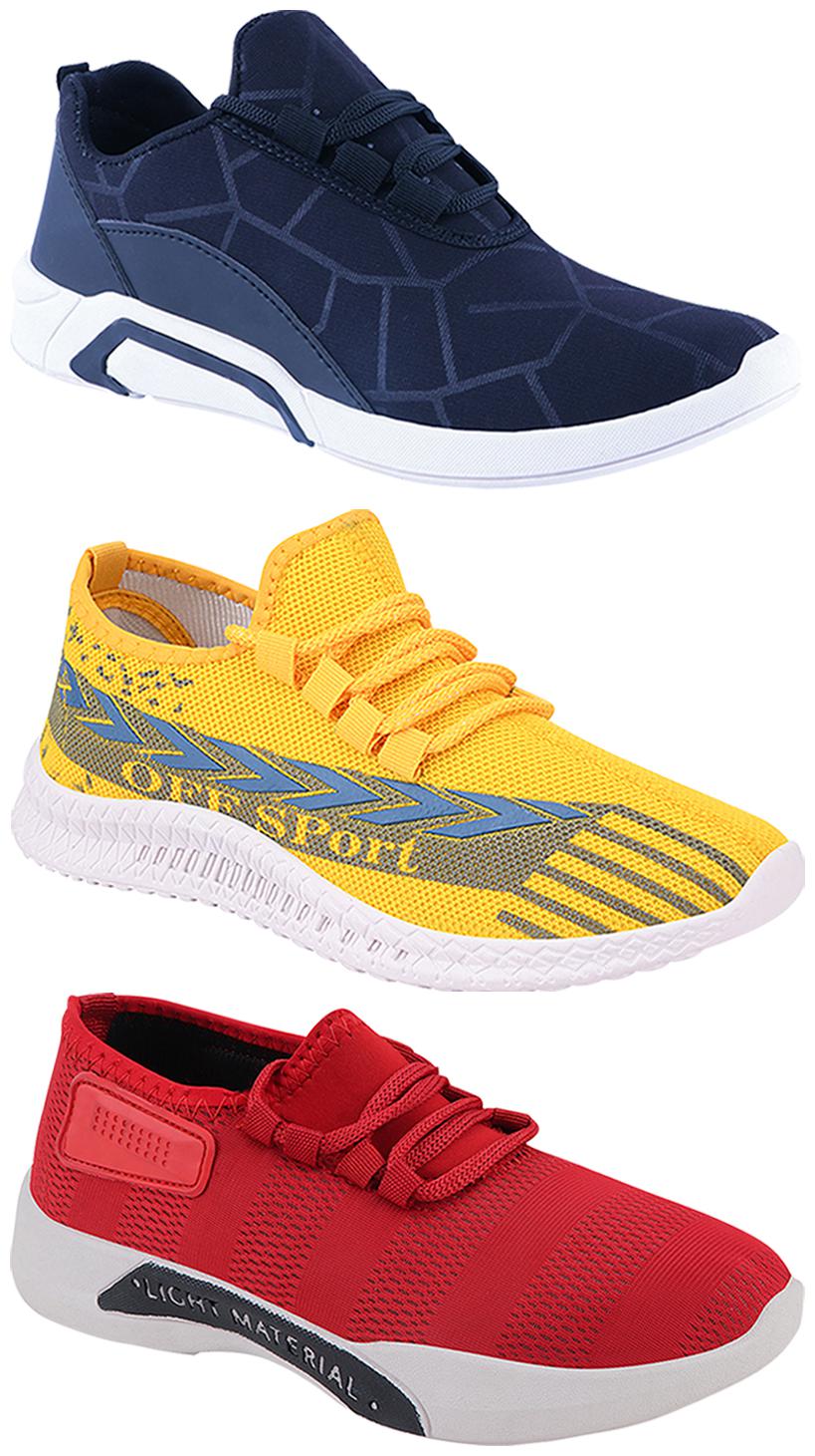 

Birde Men Multi-Color Casual Shoes - BRD-300-BLU-301-RD-316