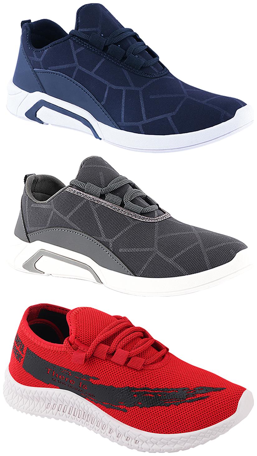 

Birde Men Multi-Color Casual Shoes - BRD-300-BLU-300-GRY-321