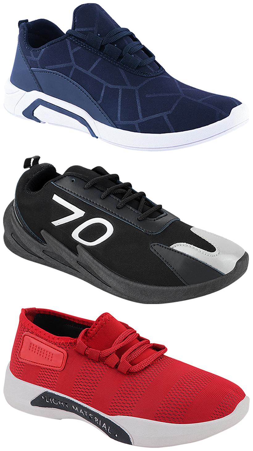 

Birde Men Multi-Color Casual Shoes - CASUAL SPORTS SNEAKERS RUNNNING SHOES - BRD-300-BLU-301-RD-350