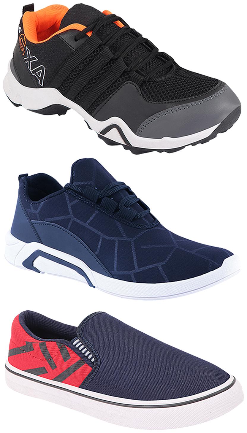 

Birde Men Multi-Color Casual Shoes - BRD-300-BLU-308-RED AX-3