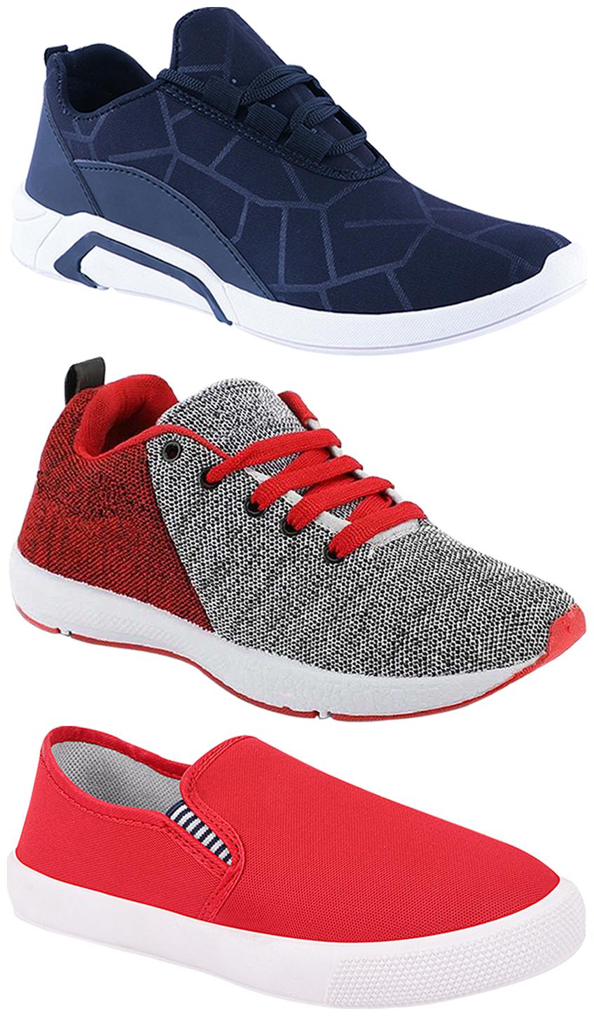 

Birde Men Multi-Color Casual Shoes - BRD-300-BLU-309-RD-222