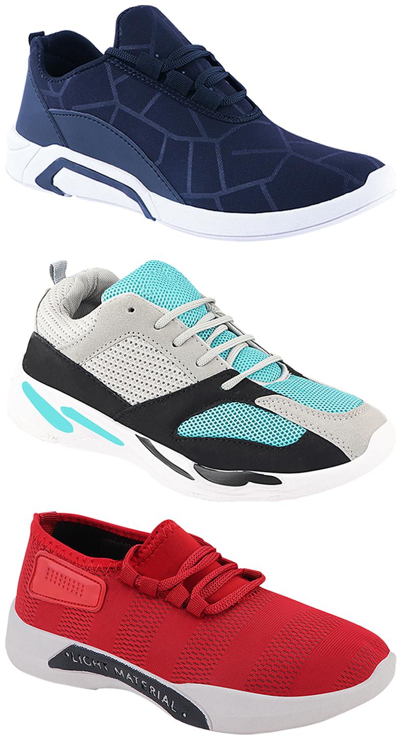 

Birde Men Multi-Color Casual Shoes - CASUAL SPORTS SNEAKERS RUNNNING SHOES - BRD-300-BLU-301-RD-332