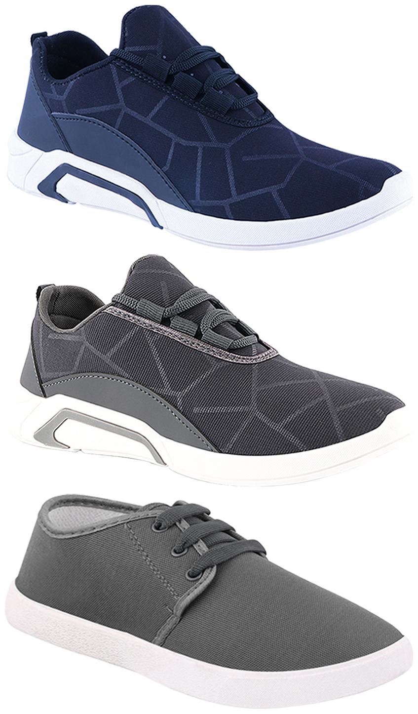 

Birde Men Multi-Color Casual Shoes - BRD-300-BLU-300-GRY-1079