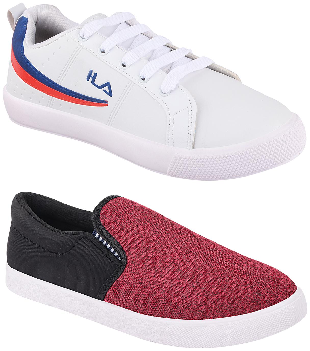 

Birde Multicolor Synthetic Casual Shoes For Men (Pack of 2)