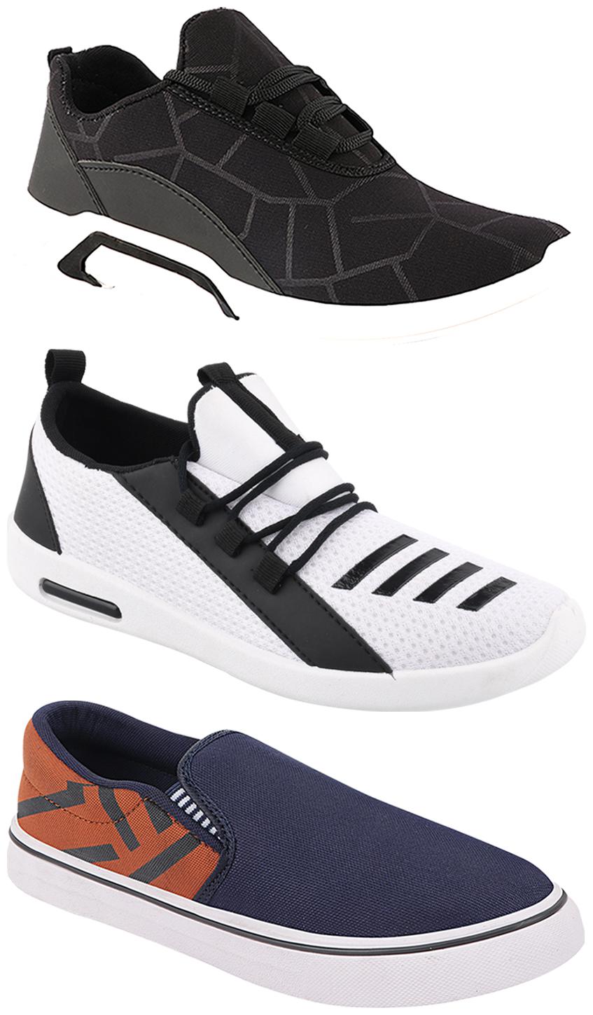 

Birde Men Multi-Color Casual Shoes - BRD-300-BLK-308-TAN-376