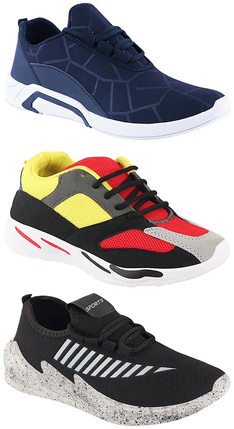 

Birde Men Multi-Color Casual Shoes - CASUAL SPORTS SNEAKERS RUNNNING SHOES - BRD-300-BLU-324-GRY-333