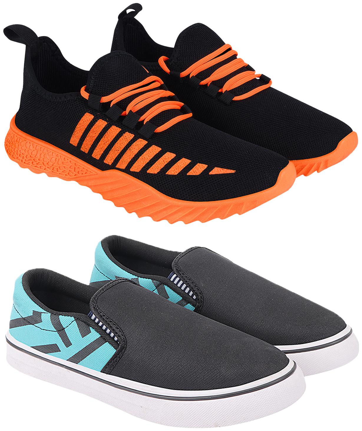 

Birde Multicolor Mesh Casual Shoes For Men (Pack of 2)