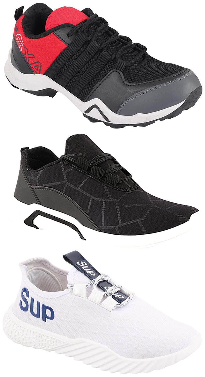 

Birde Men Multi-Color Casual Shoes - CASUAL SPORTS SNEAKERS RUNNNING SHOES - BRD-300-BLK AX-2-385