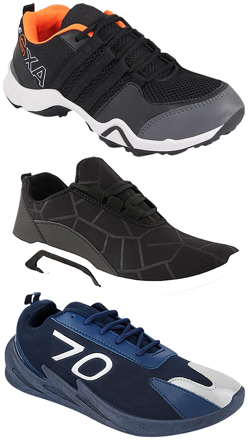 

Birde Men Multi-Color Casual Shoes - CASUAL SPORTS SNEAKERS RUNNNING SHOES - BRD-300-BLK AX-3-351