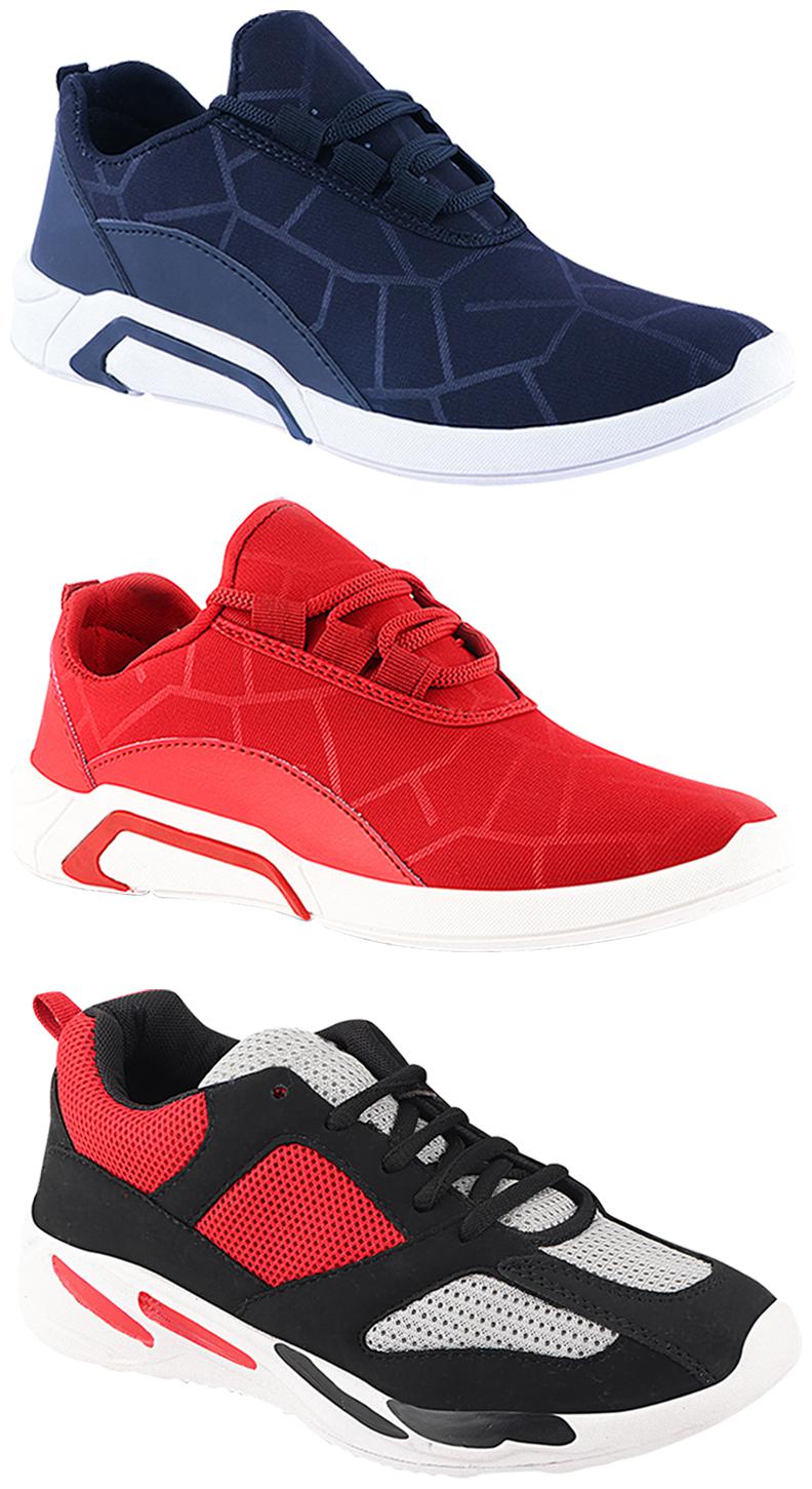 

Birde Men Multi-Color Casual Shoes - CASUAL SPORTS SNEAKERS RUNNNING SHOES - BRD-300-BLU-300-RED-334