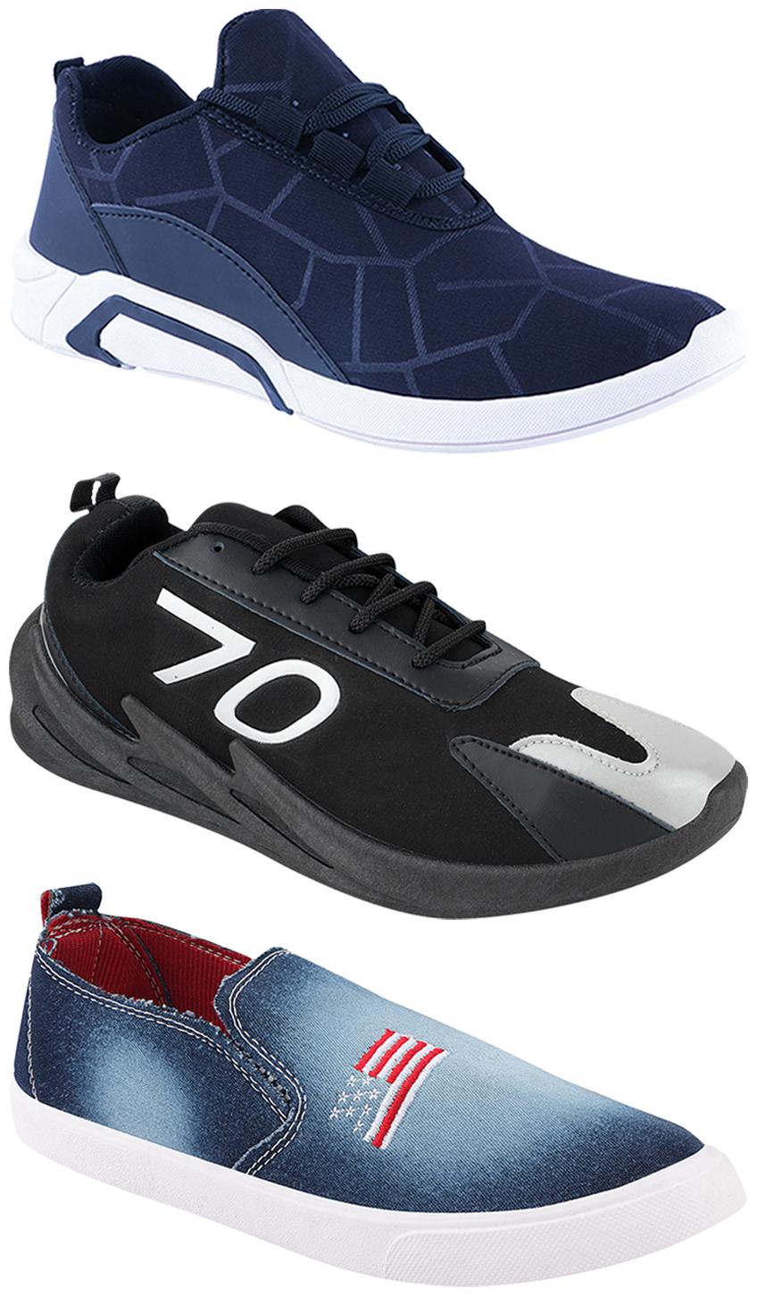 

Birde Men Multi-Color Casual Shoes - CASUAL SPORTS SNEAKERS RUNNNING SHOES - BRD-300-BLU-1220-350
