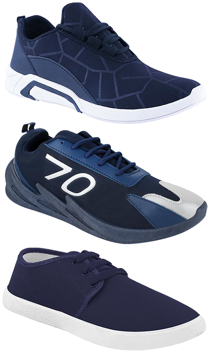 

Birde Men Multi-Color Casual Shoes - CASUAL SPORTS SNEAKERS RUNNNING SHOES - BRD-300-BLU-1078-351