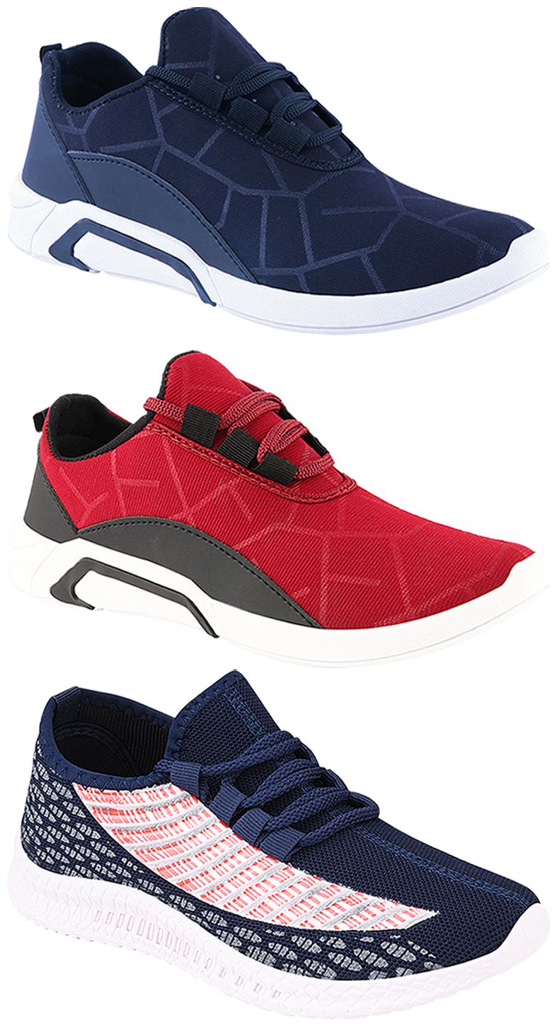 

Birde Men Multi-Color Casual Shoes - BRD-300-BLU-300-CHRY-315