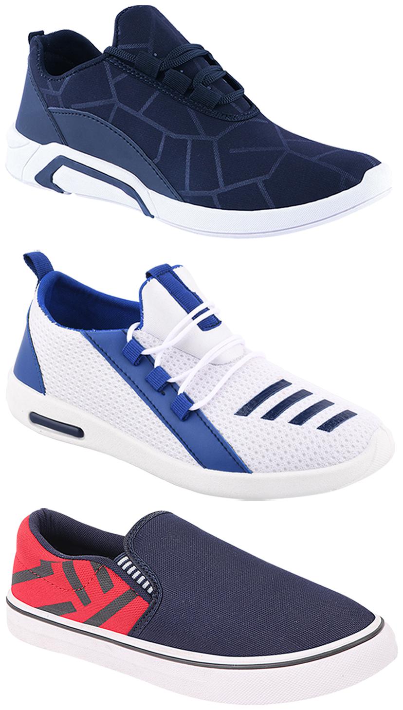 

Birde Men Multi-Color Casual Shoes - BRD-300-BLU-308-RED-375