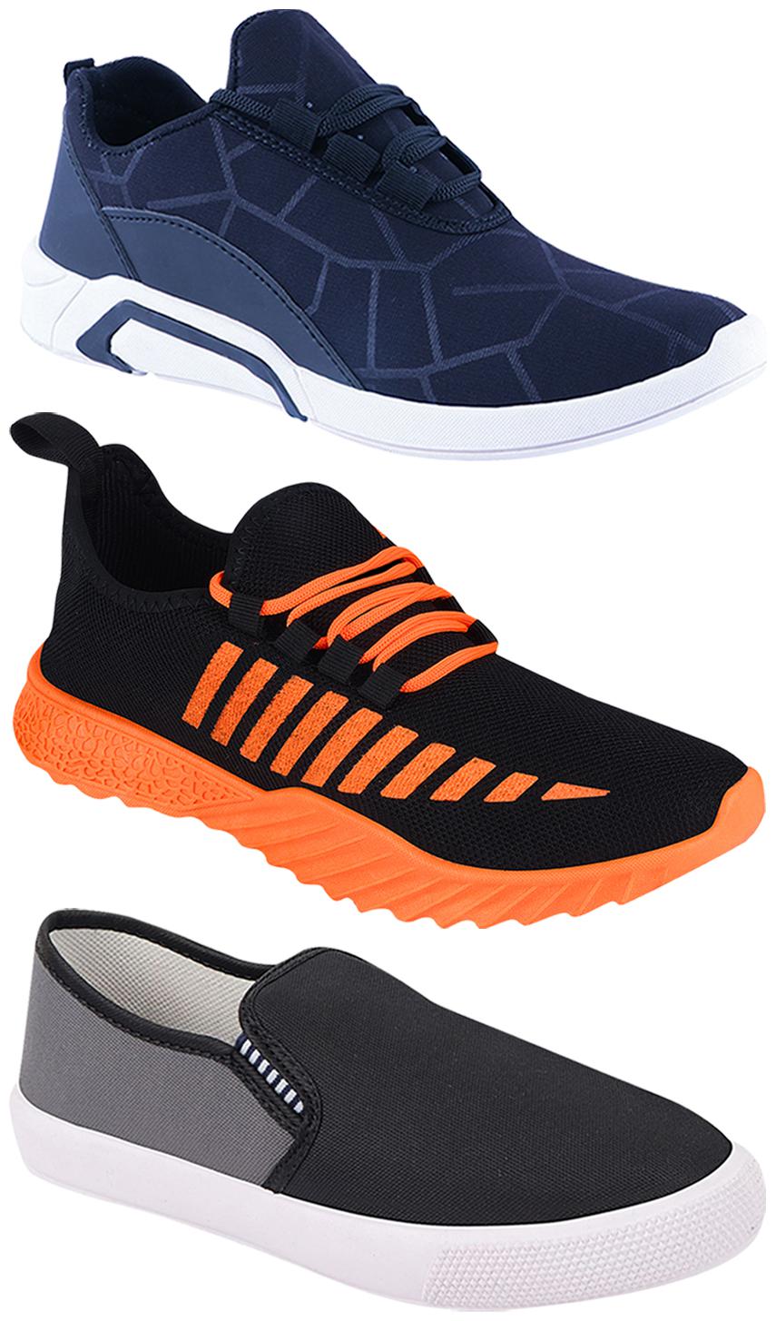 

Birde Men Multi-Color Casual Shoes - BRD-300-BLU-309-GRY-359