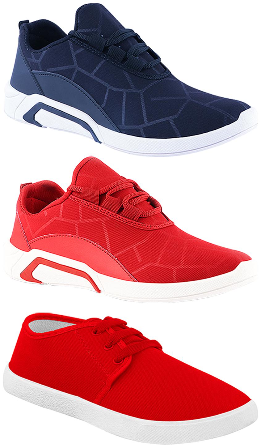 

Birde Men Multi-Color Casual Shoes - BRD-300-BLU-300-RED-1077