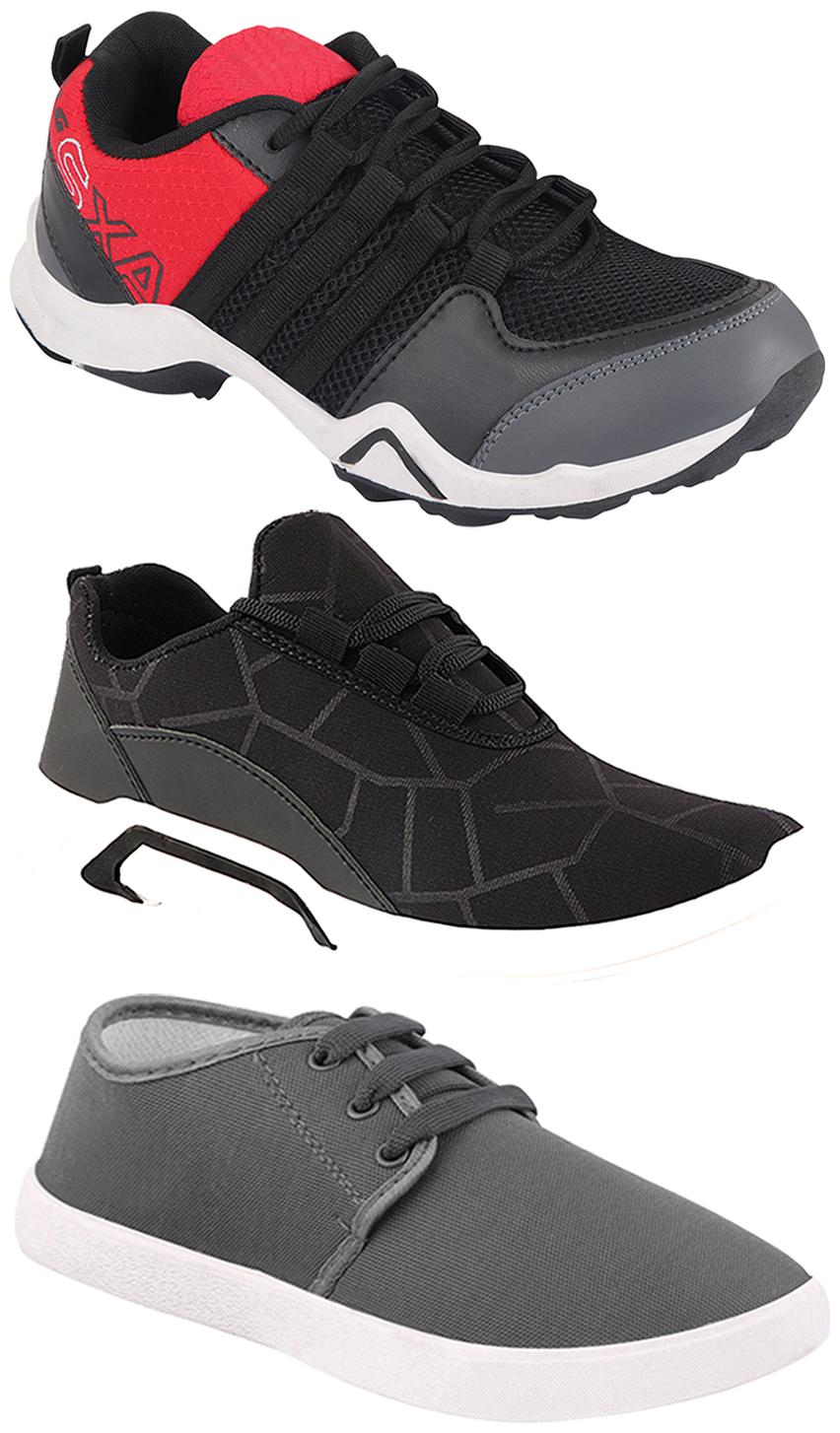 

Birde Men Multi-Color Casual Shoes - BRD-300-BLK-1079 AX-2