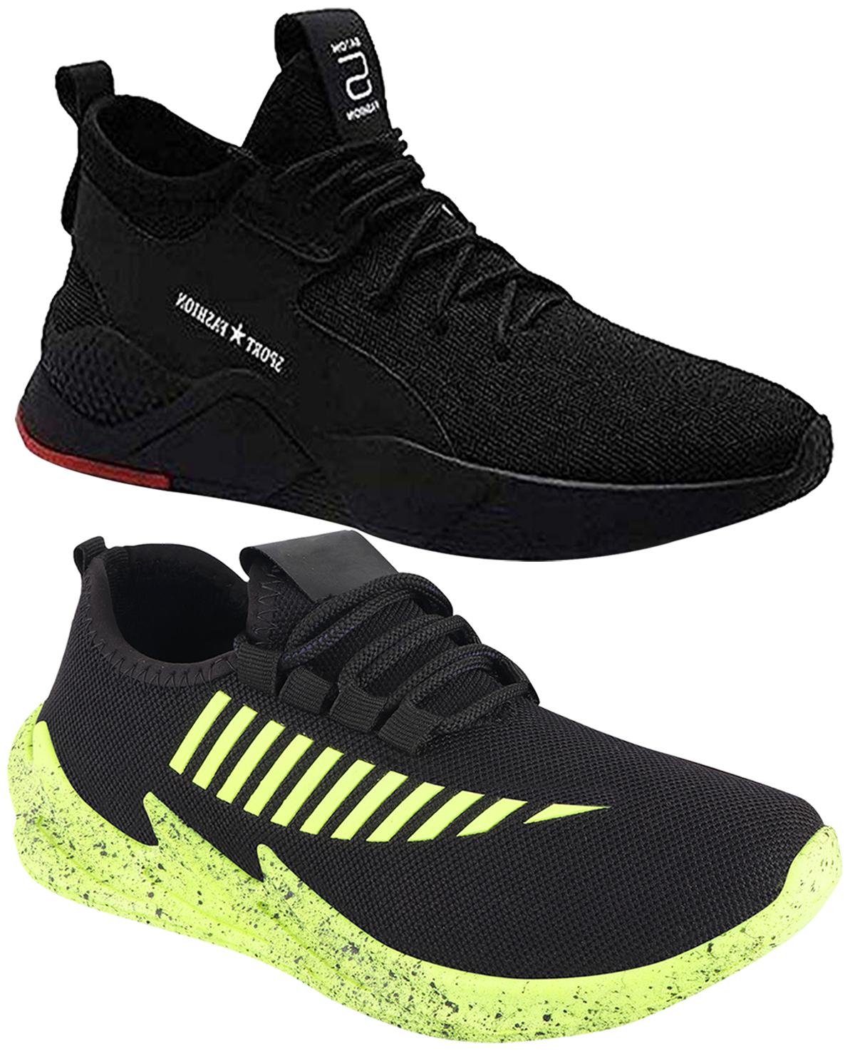 

Birde Multicolor Mesh Casual Shoes For Men (Pack of 2)
