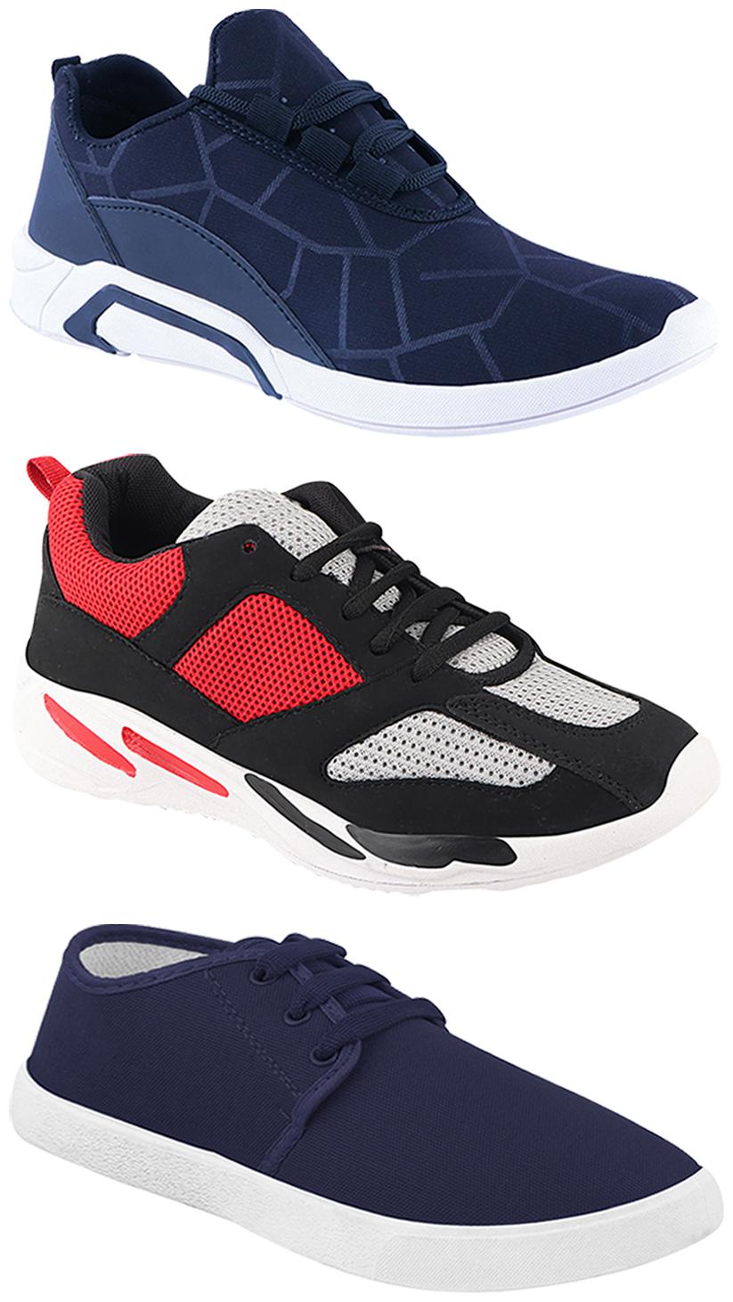 

Birde Men Multi-Color Casual Shoes - CASUAL SPORTS SNEAKERS RUNNNING SHOES - BRD-300-BLU-1078-334