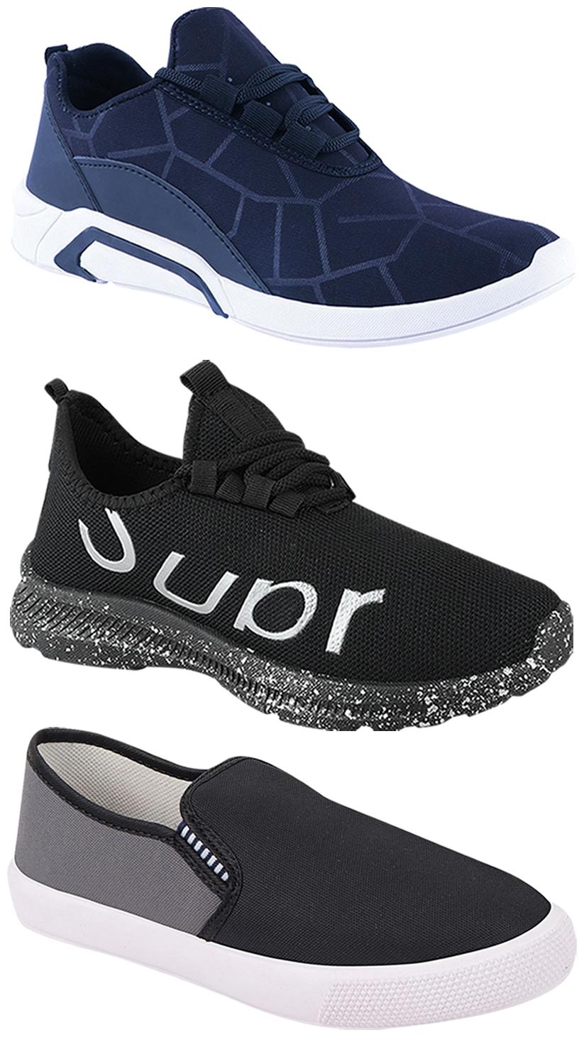 

Birde Men Multi-Color Casual Shoes - BRD-300-BLU-309-GRY-369