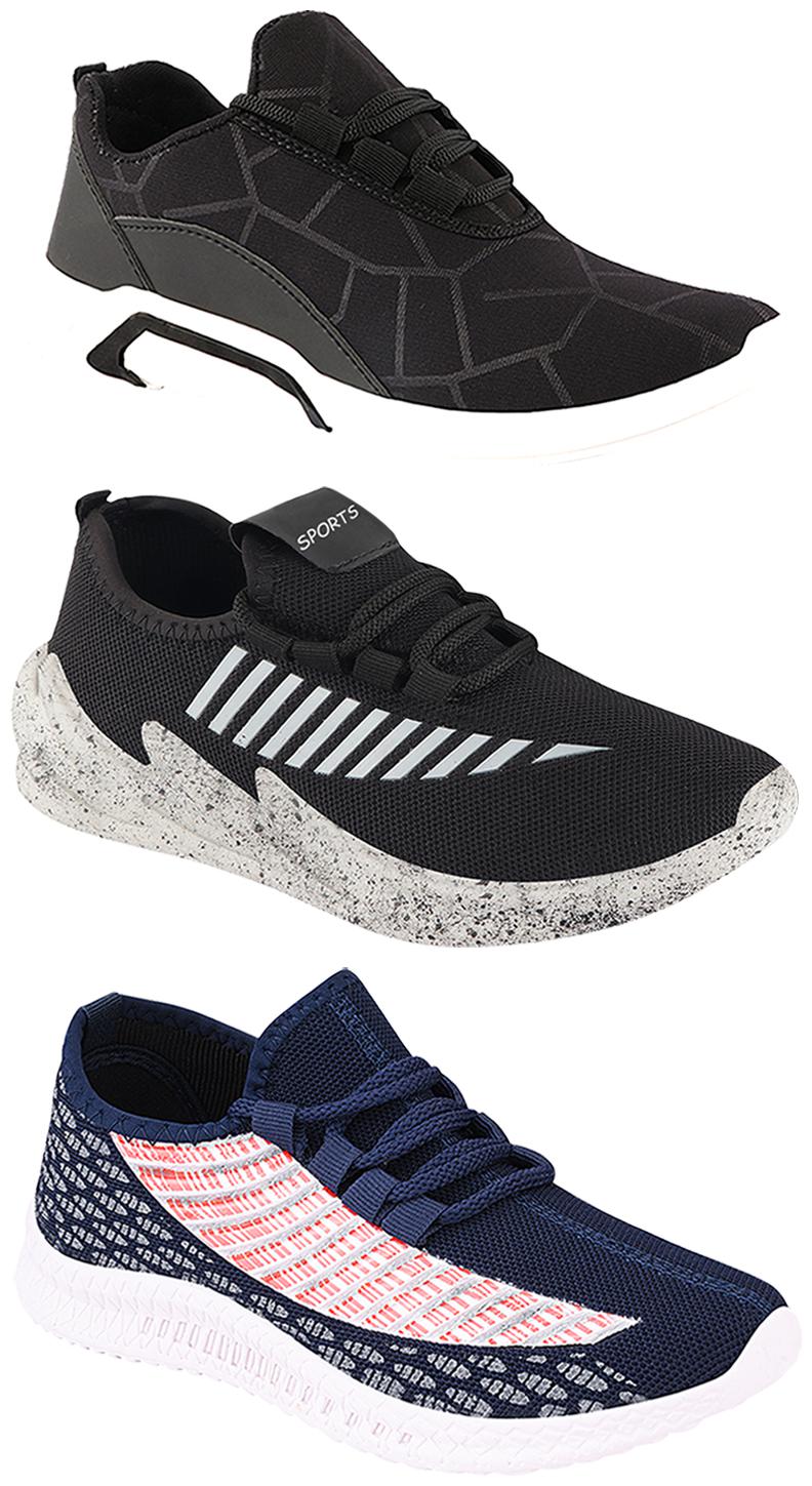 

Birde Men Multi-Color Casual Shoes - BRD-300-BLK-315-324-GRY