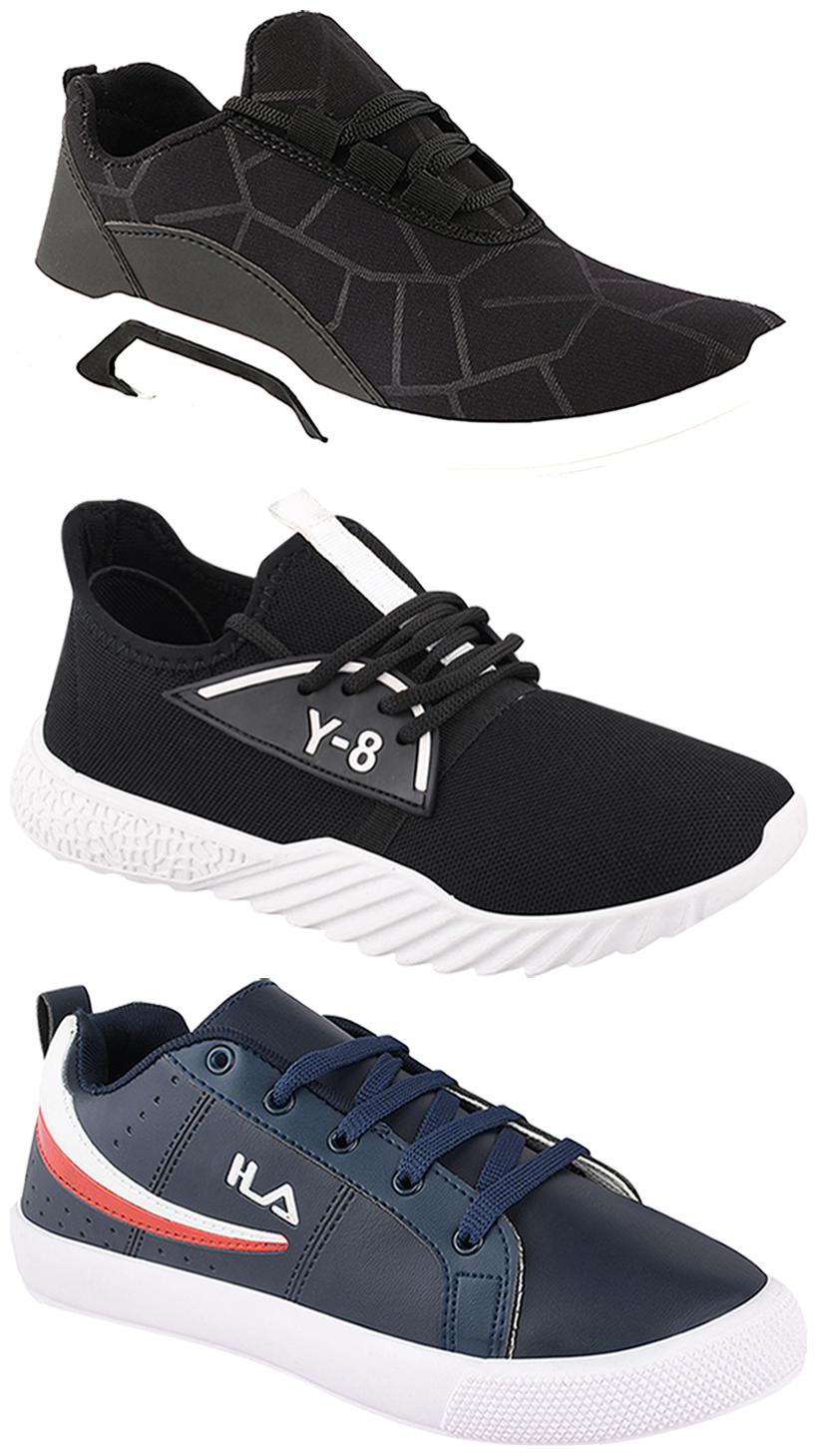 

Birde Men Multi-Color Casual Shoes - BRD-300-BLK-365-378