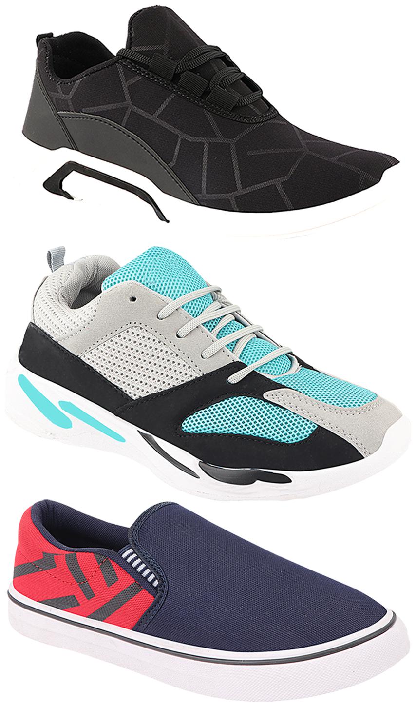 

Birde Men Multi-Color Casual Shoes - CASUAL SPORTS SNEAKERS RUNNNING SHOES - BRD-300-BLK-308-RED-332