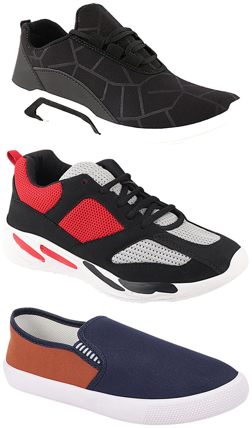 

Birde Men Multi-Color Casual Shoes - CASUAL SPORTS SNEAKERS RUNNNING SHOES - BRD-300-BLK-309-TAN-334