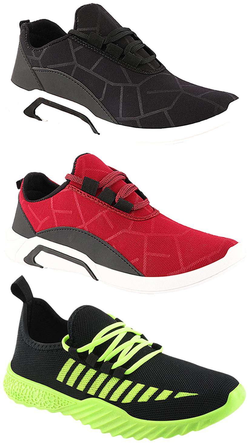 

Birde Men Multi-Color Casual Shoes - BRD-300-BLK-300-CHRY-361
