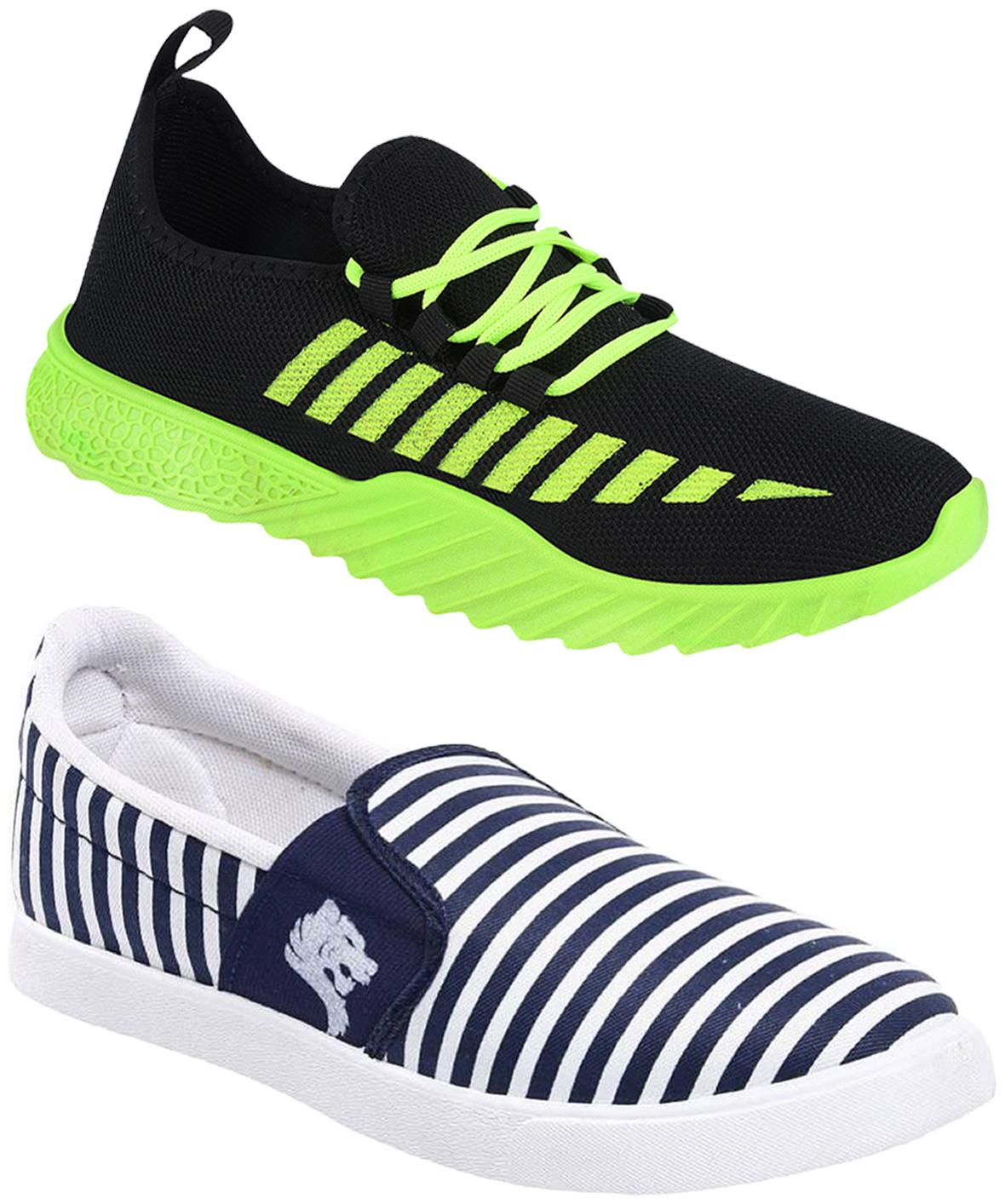 

Birde Multicolor Mesh Casual Shoes For Men (Pack of 2)