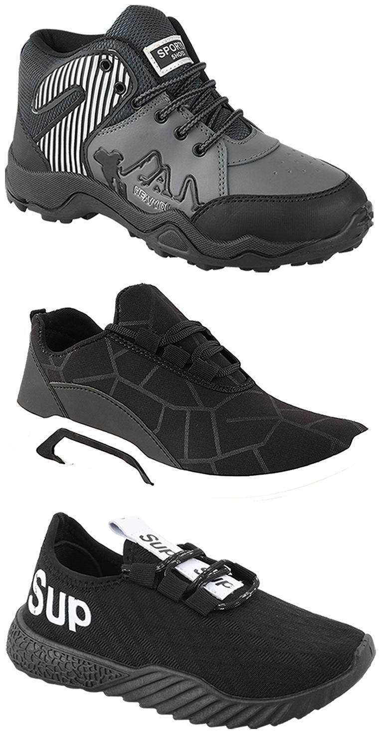 

Birde Men Multi-Color Casual Shoes - CASUAL SPORTS SNEAKERS RUNNNING SHOES - BRD-300-BLK-367-384