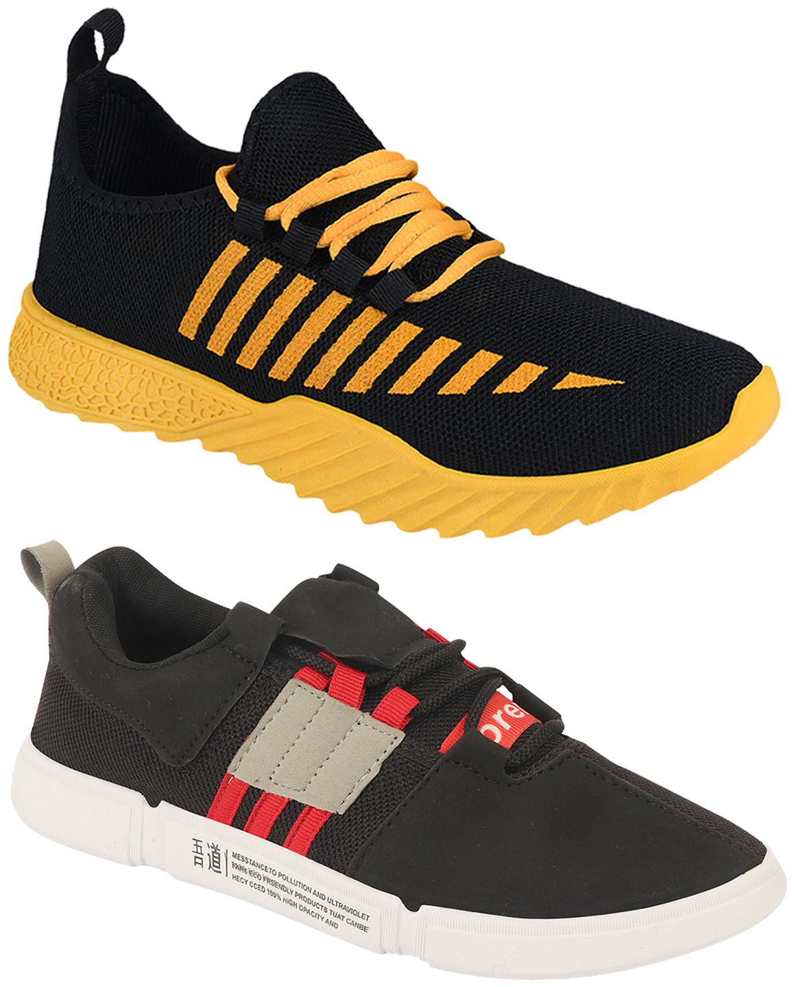 

Birde Men Multi-Color Casual Shoes - BRD-360-CHAMPION-1-BLK-RD
