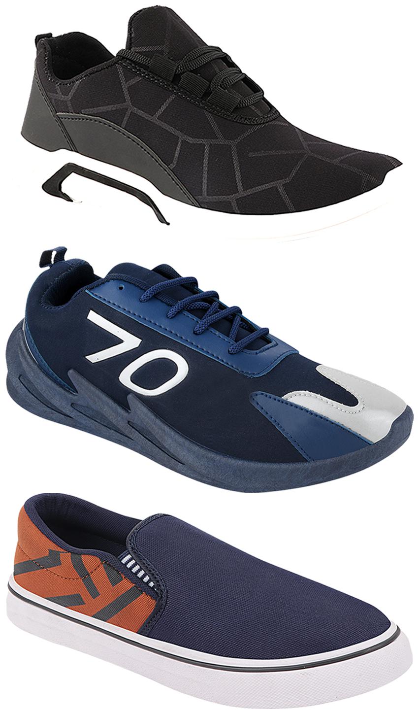 

Birde Men Multi-Color Casual Shoes - CASUAL SPORTS SNEAKERS RUNNNING SHOES - BRD-300-BLK-308-TAN-351
