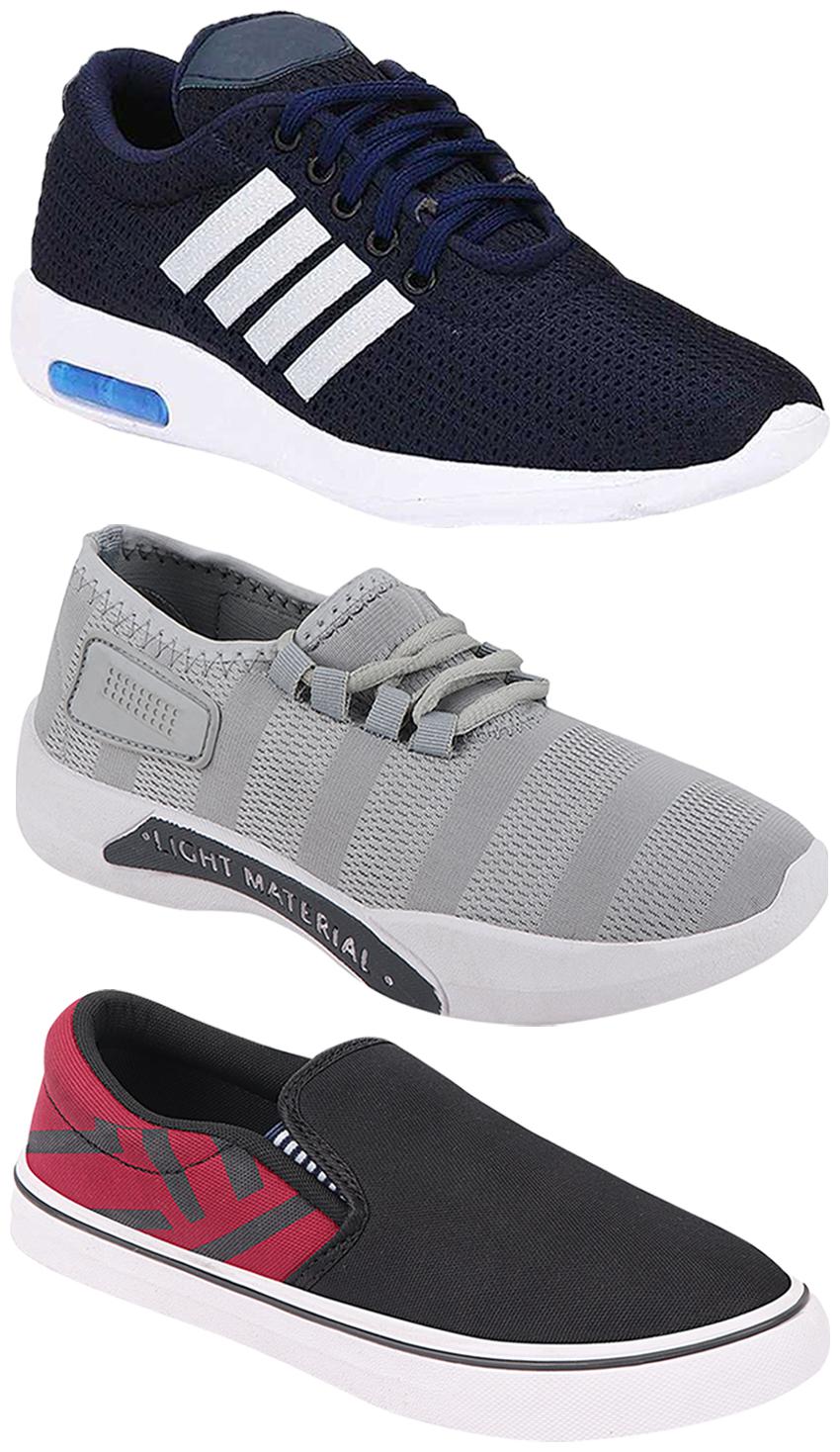 

Birde Men Multi-Color Casual Shoes - BRD-304-BLU BRD-301-GRY BRD-308-MRN