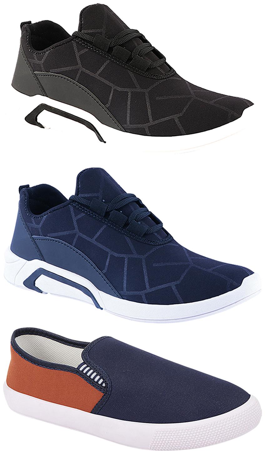 

Birde Men Multi-Color Casual Shoes - BRD-300-BLK-300-BLU-309-TAN