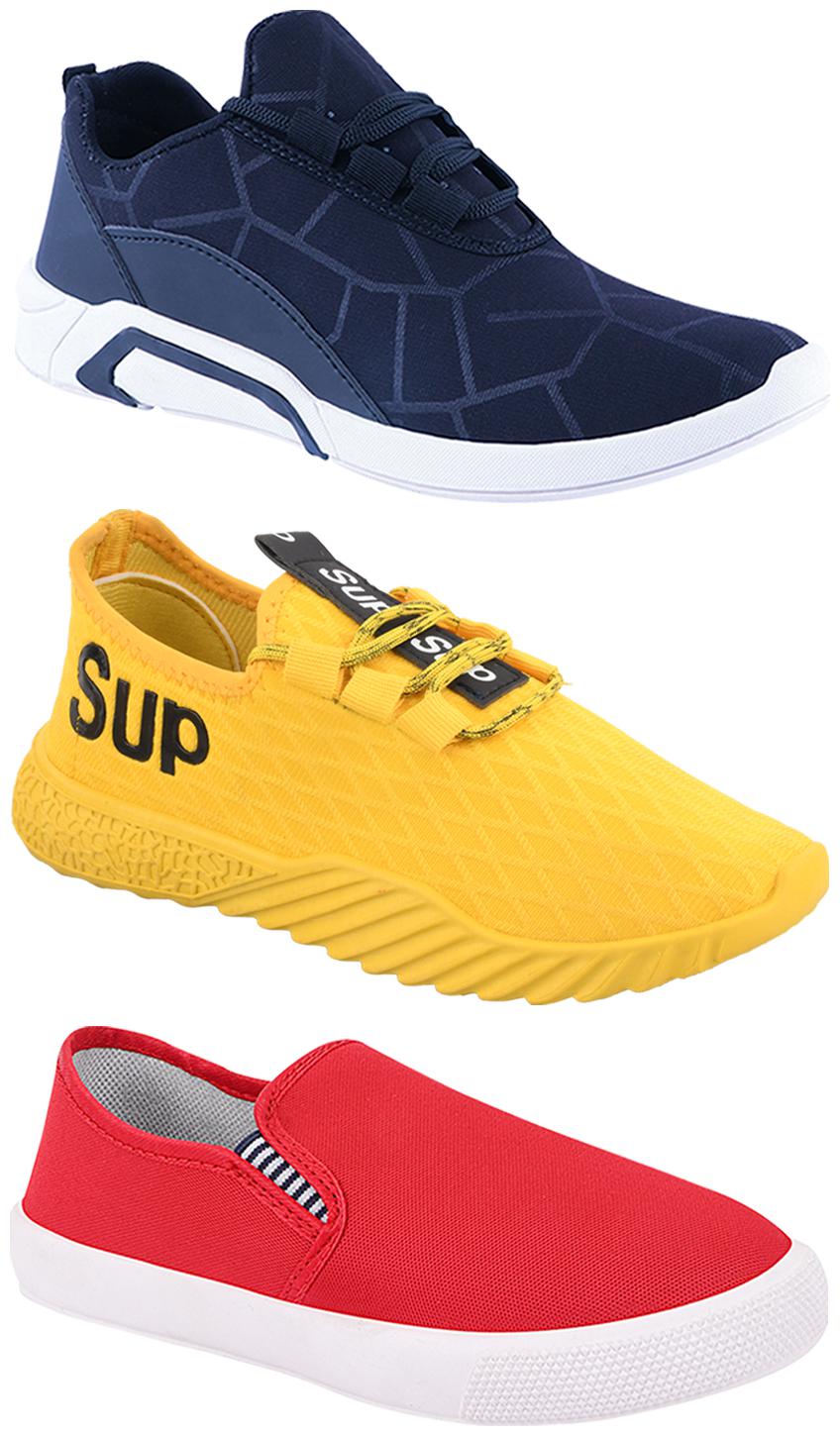 

Birde Men Multi-Color Casual Shoes - CASUAL SPORTS SNEAKERS RUNNNING SHOES - BRD-300-BLU-309-RD-383