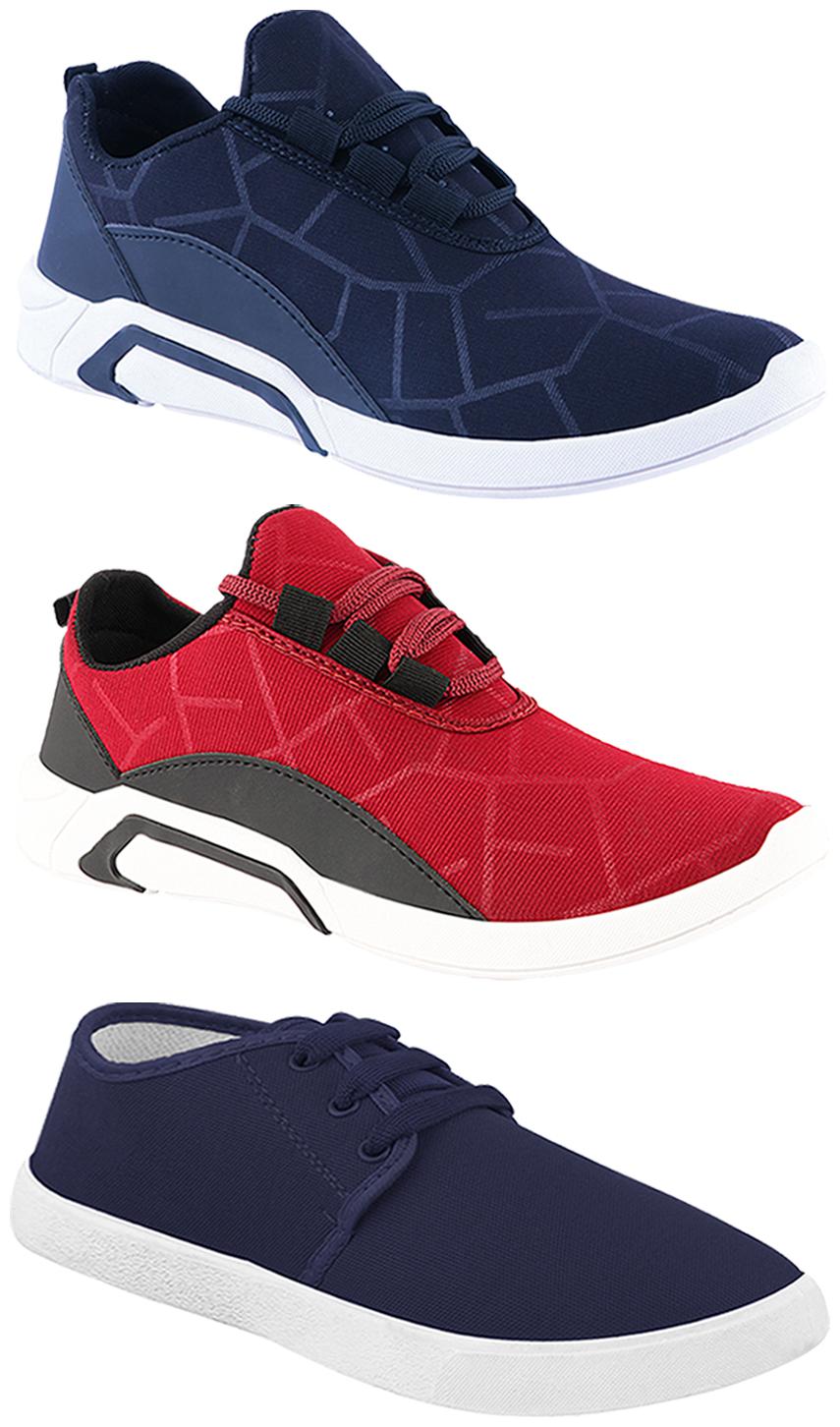 

Birde Men Multi-Color Casual Shoes - BRD-300-BLU-300-CHRY-1078