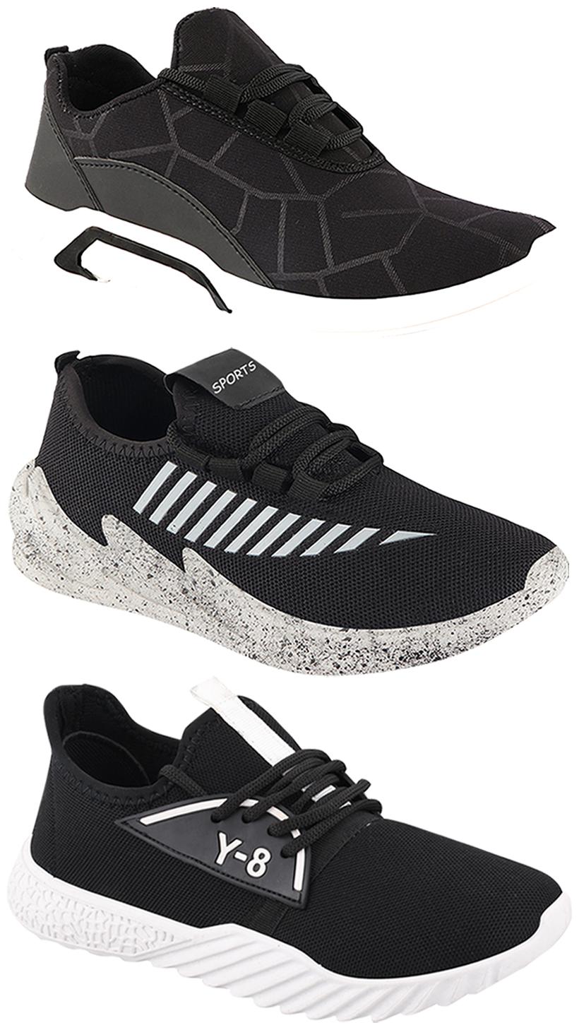 

Birde Men Multi-Color Casual Shoes - BRD-300-BLK-324-GRY-378