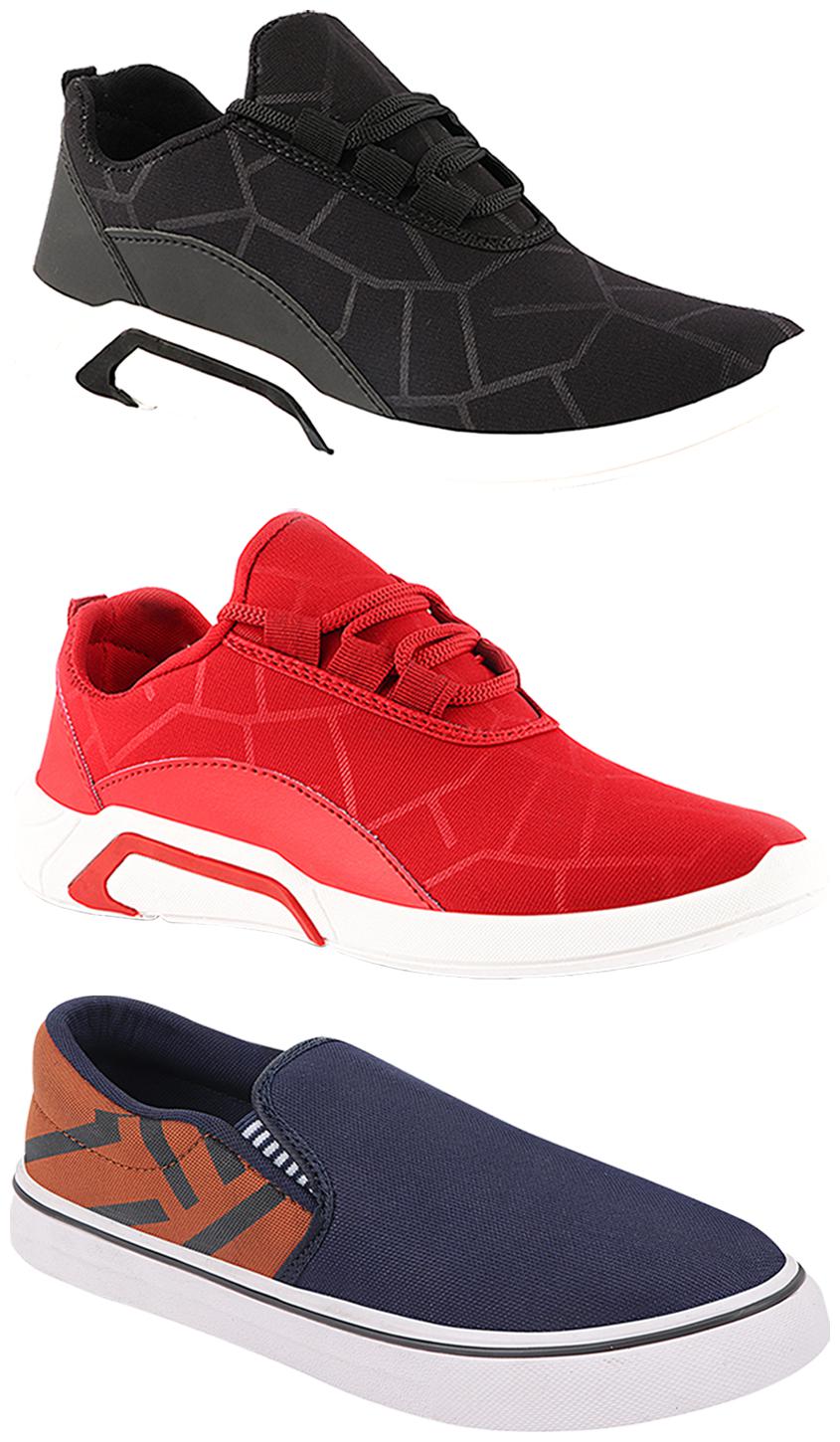 

Birde Men Multi-Color Casual Shoes - BRD-300-BLK-300-RED-308-TAN