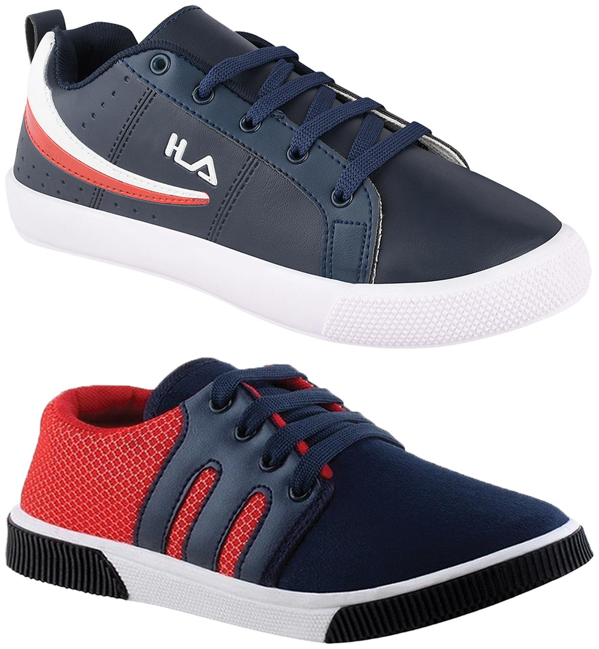 

Birde Multicolor Synthetic Casual Shoes For Men (Pack of 2)