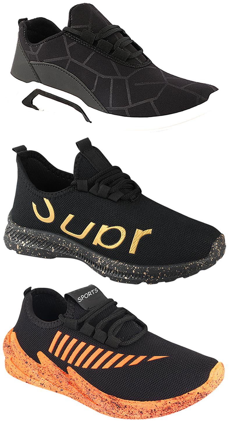 

Birde Men Multi-Color Casual Shoes - BRD-300-BLK-324-ORNG-368