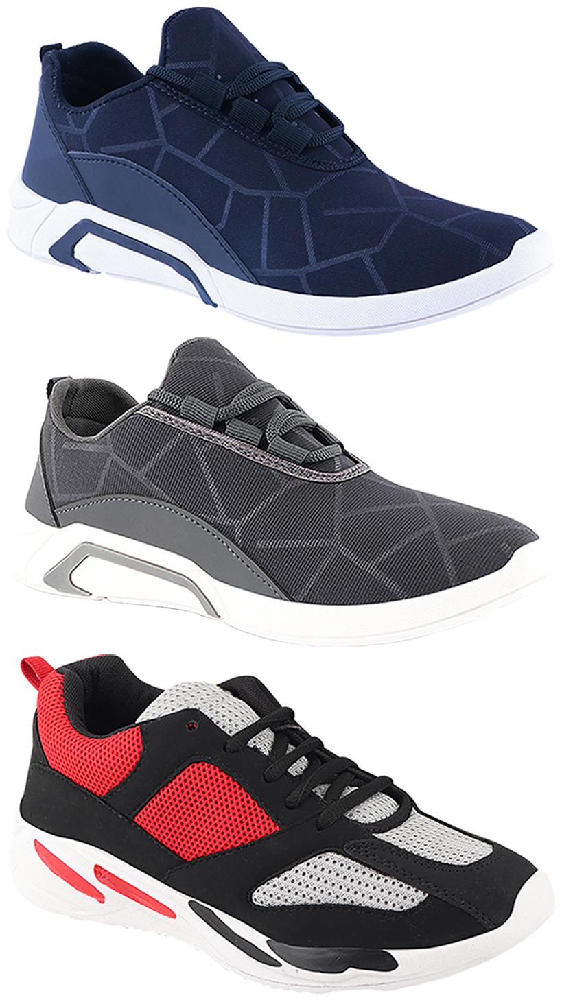 

Birde Men Multi-Color Casual Shoes - CASUAL SPORTS SNEAKERS RUNNNING SHOES - BRD-300-BLU-300-GRY-334