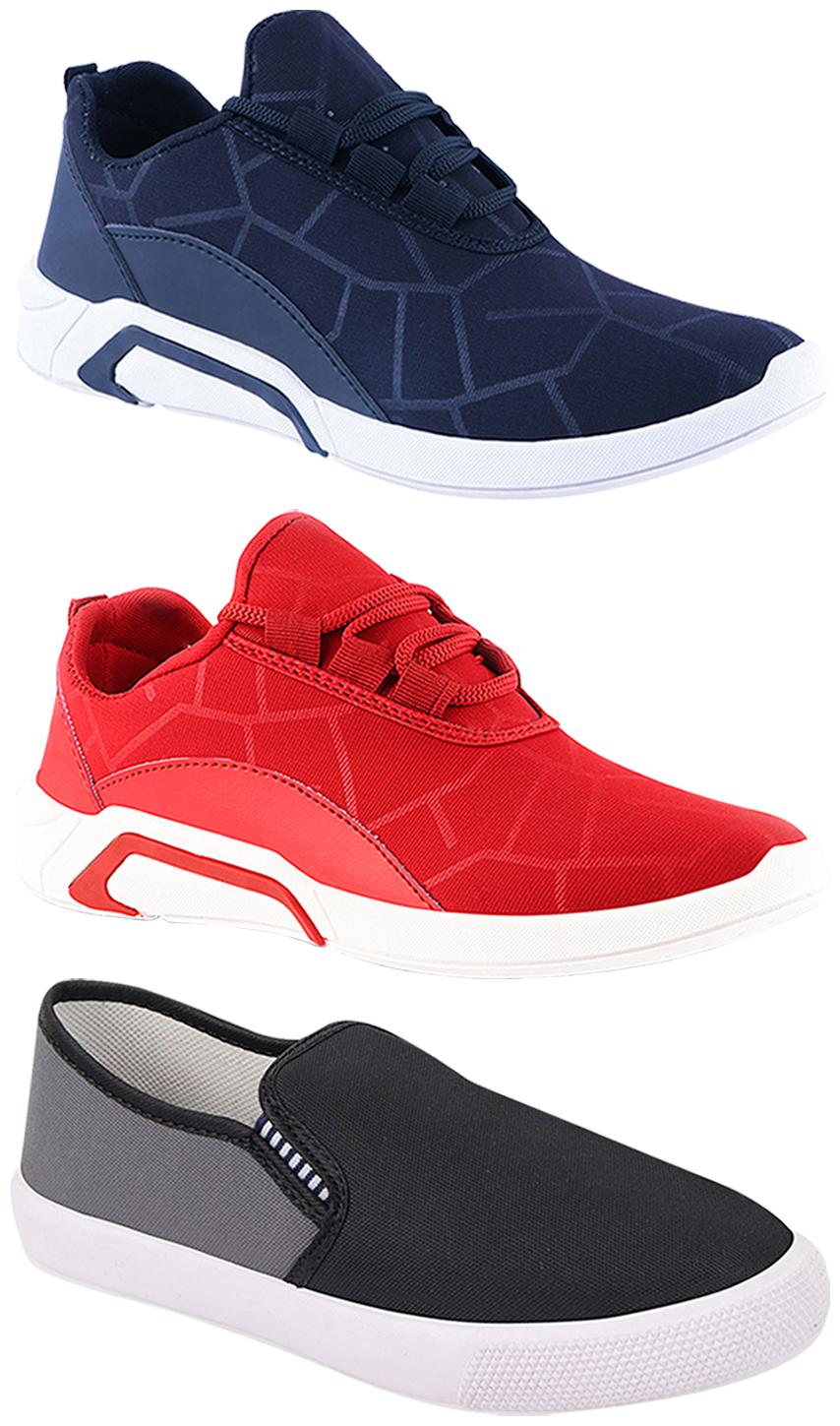 

Birde Men Multi-Color Casual Shoes - BRD-300-BLU-300-RED-309-GRY