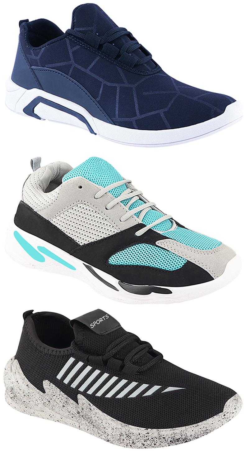 

Birde Men Multi-Color Casual Shoes - CASUAL SPORTS SNEAKERS RUNNNING SHOES - BRD-300-BLU-324-GRY-332