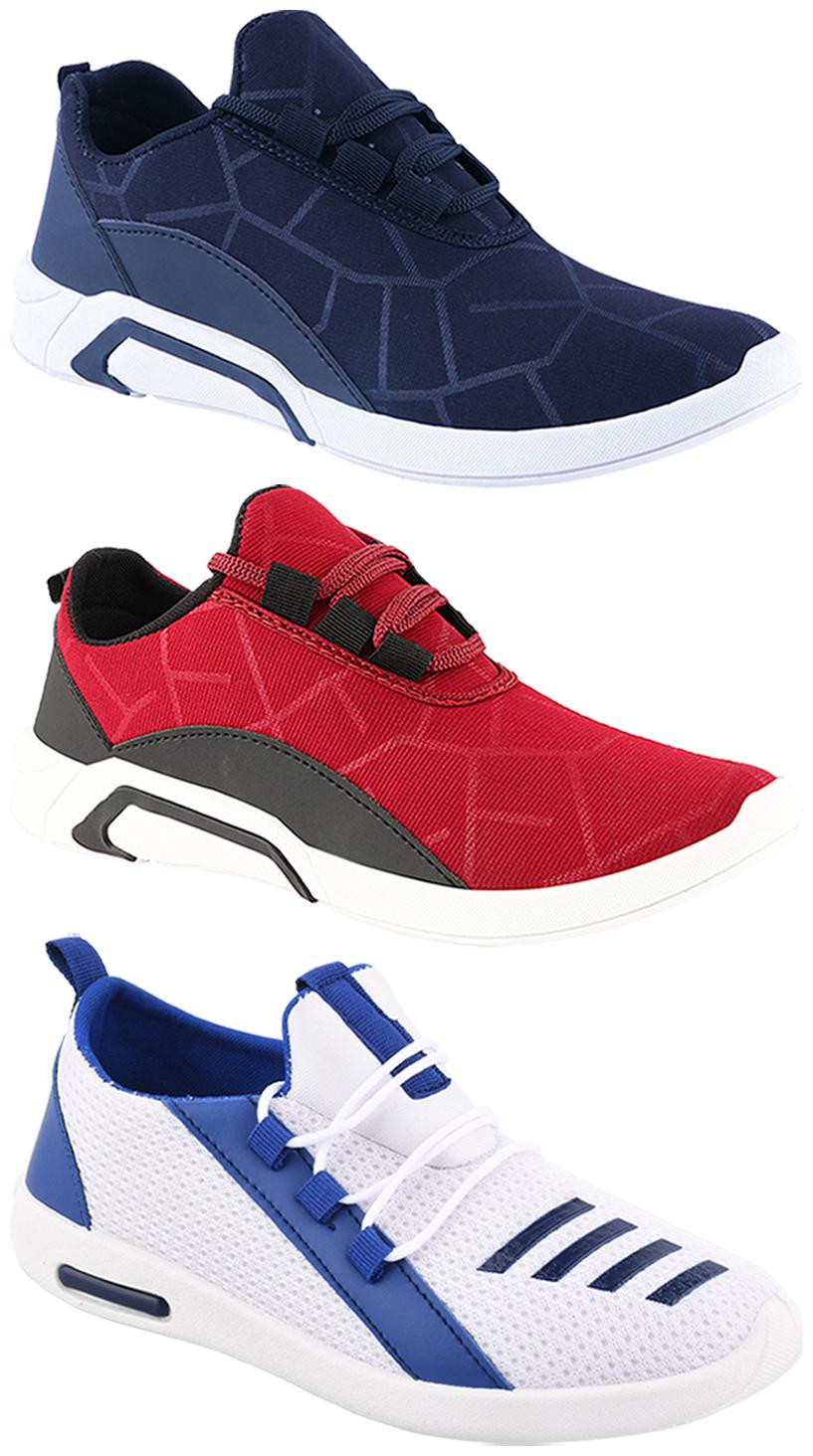 

Birde Men Multi-Color Casual Shoes - BRD-300-BLU-300-CHRY-375
