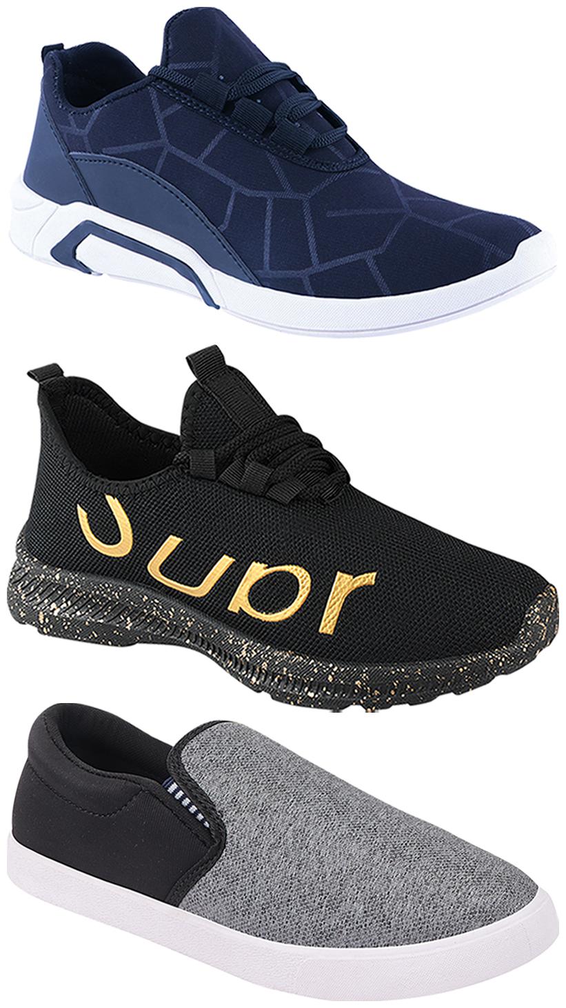 

Birde Men Multi-Color Casual Shoes - BRD-300-BLU-310-SLVR-368
