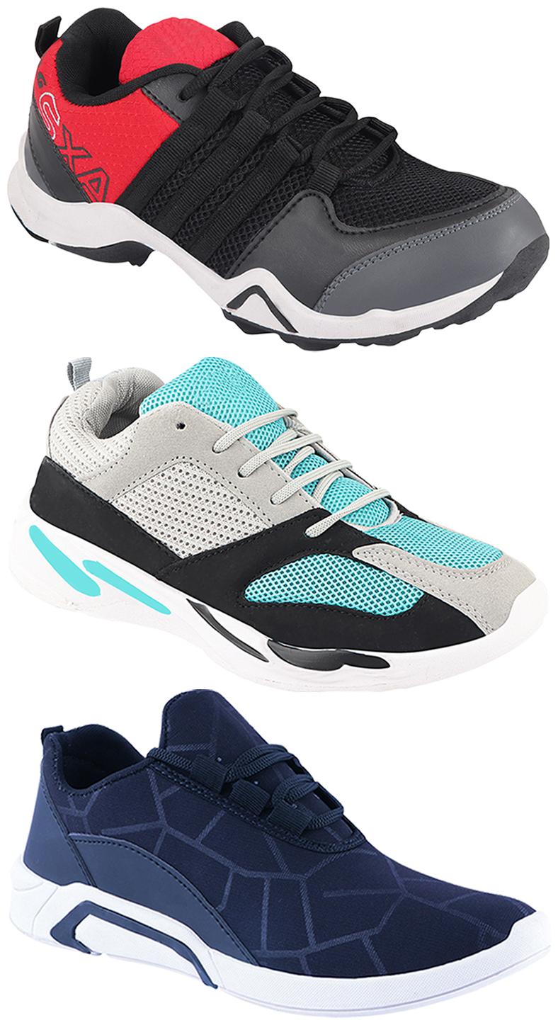 

Birde Men Multi-Color Casual Shoes - CASUAL SPORTS SNEAKERS RUNNNING SHOES - BRD-300-BLU AX-2-332