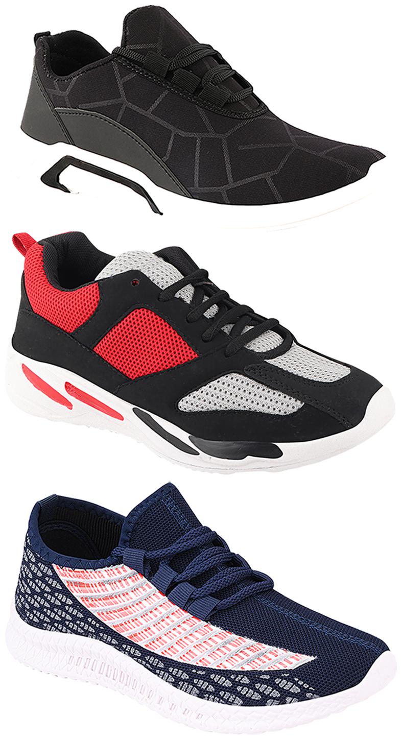 

Birde Men Multi-Color Casual Shoes - CASUAL SPORTS SNEAKERS RUNNNING SHOES - BRD-300-BLK-315-334